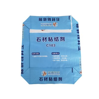 qualidade  Colorful BOPP Printing PP Woven Valve Bag with 20kg 25kg Capacity for Cement and Dry Mix Glue fábrica