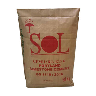 Sacos de cimento de válvula de tecido de PP 25 kg 50 kg recipiente de embalagem de pó de gesso de polipropileno