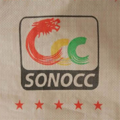 saco inferior do cimento dos PP da estrela do anúncio do bloco do saco do almofariz do cimento de 25kg 40kg 50kg