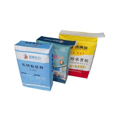 Os sacos tecidos BOPP vazios obstruem o saco de empacotamento impresso inferior da válvula dos PP