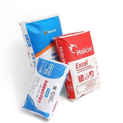 Parte inferior tecida PP laminada do bloco do saco do saco da válvula com válvula de fecho automático