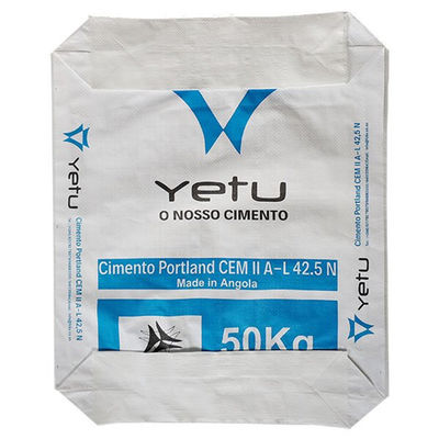 A estrela PP do anúncio cimenta o saco 25KG concreto inferior do bloco do saco 40KG 50KG do saco da válvula