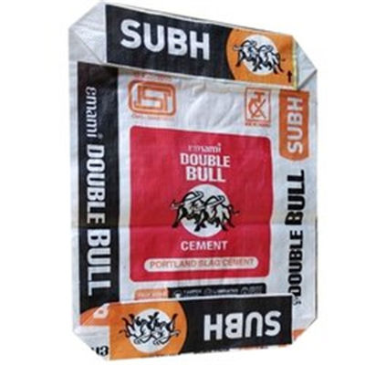 Sacos inferiores tecidos PP 25kg 40KG 50KG do cimento do bloco do saco da válvula do polipropileno