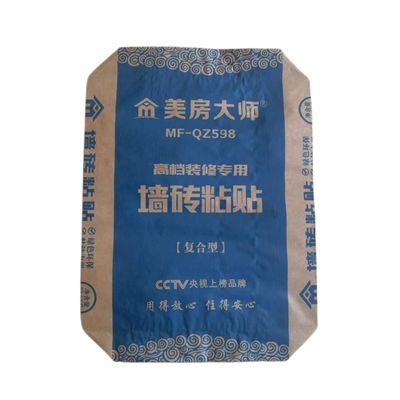 Cimente os sacos de papel impermeáveis dos sacos de papel 20kg Multiwall Kraft de 2 dobras laminados