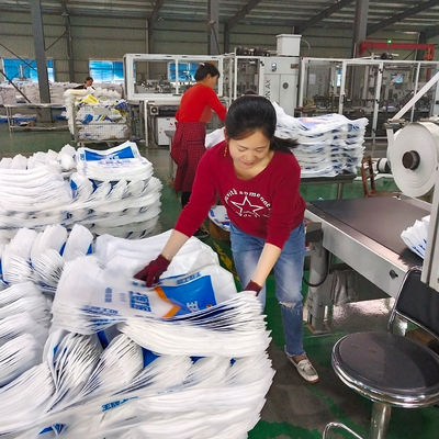 O bloco PP inferiores cimenta sacos