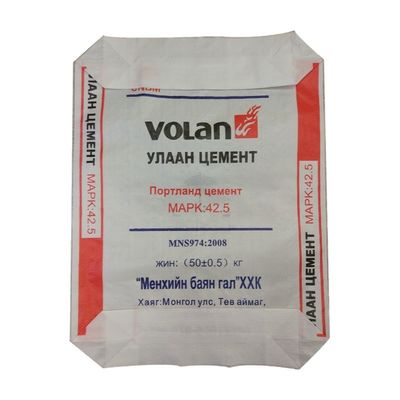 20gsm laminou o saco da válvula do cimento dos PP com o Flexo que imprime a cor 4 máxima pelo lado