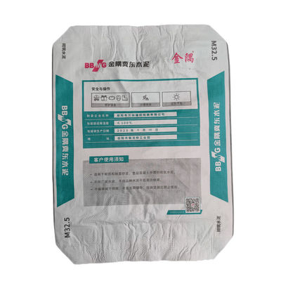 Saco tecido PP plástico 20gsm da válvula do cimento com válvula Kraft Brown
