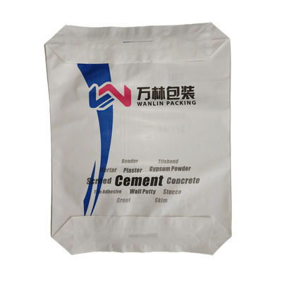 20 kg-50 kg saco de cimento tecido laminado PE PP com válvula de fundo de bloco e certificação ISO9001
