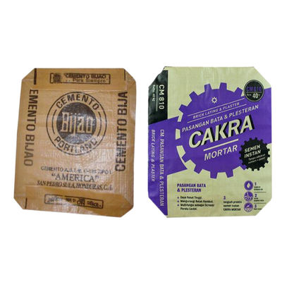 Venda quente Saco tecido Saco de cimento vazio Saco de válvula PP 25 kg 40 kg 50 kg Saco de cimento