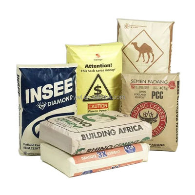 Embalagem de material de construção auto-fechável Saco de cimento PP com embalagem de válvula