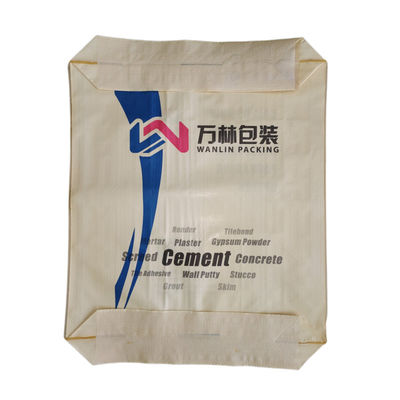 Bloco de bolsas de válvulas de cimento vazio de PP fundo 25 KG 40 KG 50 KG