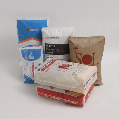 Bloco de bolsas de válvulas de cimento vazio de PP fundo 25 KG 40 KG 50 KG