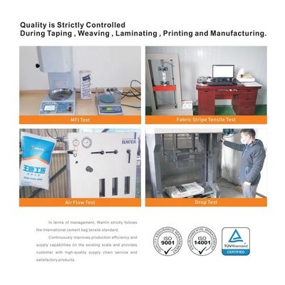 25 kg 40 kg 50 kg Saco de cimento tecido PP Vazio Saco de válvula PP Bloco de fundo com válvula