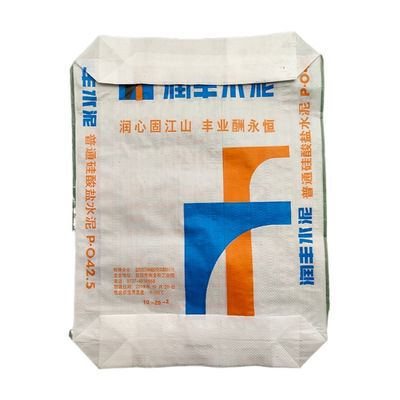 Impressão laminada Perforação de tecido tecido de papel de papel de cimento 50kg 40kg 30kg 25kg 20kg