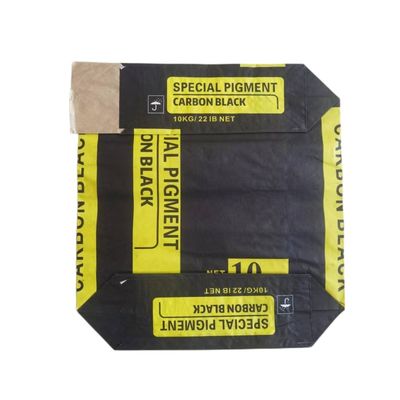 Sacos de embalagem de papel de parede multi para 10kg 22LB Pigment Carbon Black