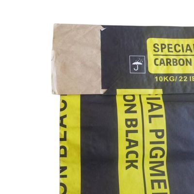Sacos de embalagem de papel de parede multi para 10kg 22LB Pigment Carbon Black