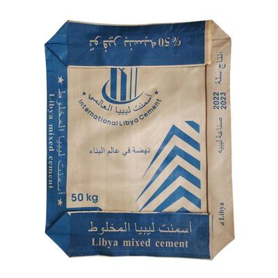 50x64x11cm 85GSM ((65GSM+20GSM) Saco de embalagem de plástico para enchimento de material de construção de cimento