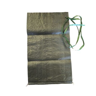 Resistente a UV 35x66cm 50LB Sacos de embalagem de areia Sacos de tecido PP vazios Fundos de costura reciclados