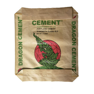Sacos de válvulas de cimento de PP à prova de umidade multicoloridos de tecido poliéster 25 kg 40 kg 50 kg Embalagem