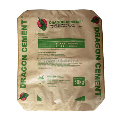 Sacos de válvulas de cimento de PP à prova de umidade multicoloridos de tecido poliéster 25 kg 40 kg 50 kg Embalagem