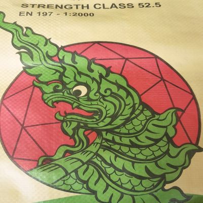 Saco de cimento PP 85GSM 50KG com laminação PE à prova de umidade