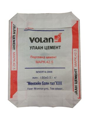 Saco de cimento PP de 50KG com laminação PE à prova de humidade