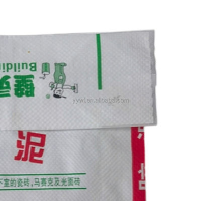 ISO9001:2008 Certificado 25KG 50KG PP Valve Woven Cement Sack com fundo quadrado e vedação térmica