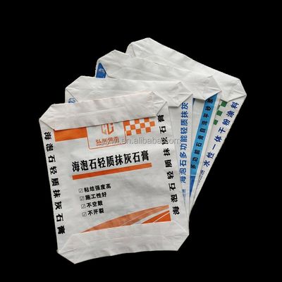 Saco de cimento certificado ISO9001: 2008 e saco de válvula de PP para argamassa e pó químico