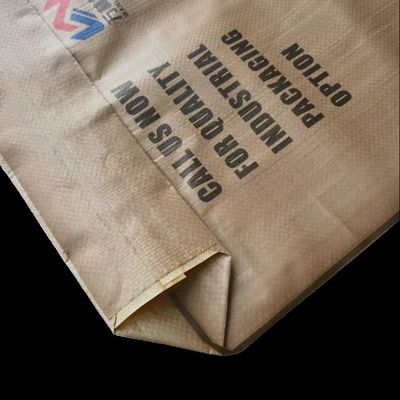 Saco de válvula de PP à prova de umidade com vedação térmica para 20 kg-50 kg de cimento e pó de gesso