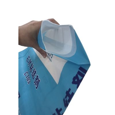 Saco Válvula de Tecido PP BOPP Colorido com Impressão para Cimento e Cola Seca, Capacidade de 20kg e 25kg