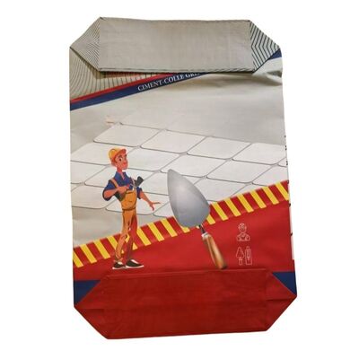 20kg 25kg 40kg sacos do cimento dos sacos de papel de 2 dobras/papel de embalagem com pó esparadrapo