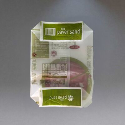 Labyrinth breathable Heavy Duty PE Valve Bags with Center Seam for 50LB 22.7kg Paver Sand