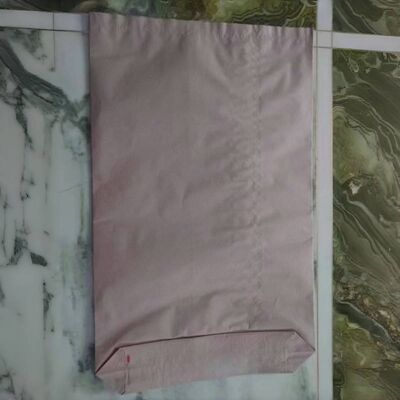 Saco de Papel Kraft com Fundo Quadrado e Boca Aberta Personalizável para Embalagem de Pó de Dolomita