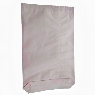 Saco de Papel Kraft com Fundo Quadrado e Boca Aberta Personalizável para Embalagem de Pó de Dolomita