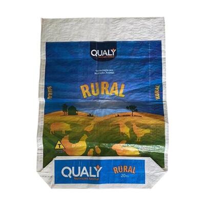 Saco de alimentação animal BOPP Impressão aberta superior quadrada inferior impermeável saco de tecido PP para alimentos para animais de estimação