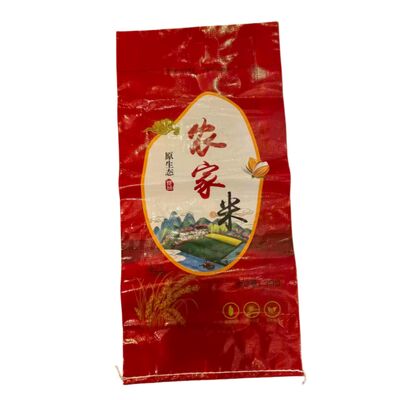 Saco de PP Tecido Laminado BOPP para Arroz 20KG 25KG 50KG