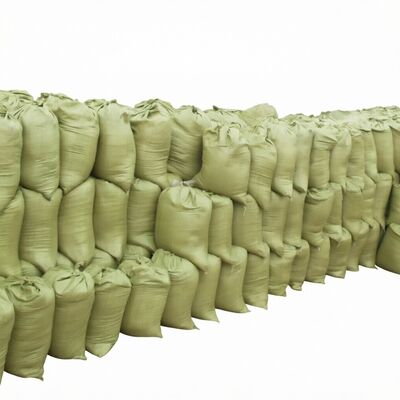 Sacos de areia resistentes aos raios UV 50LB 25kg 50kg sacos de tecido de PP para construção de areia e agricultura