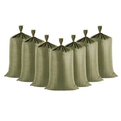 Saco de Areia 50LB 25kg 50kg Resistente PP Tecido com Cordas para Embalagem de Areia